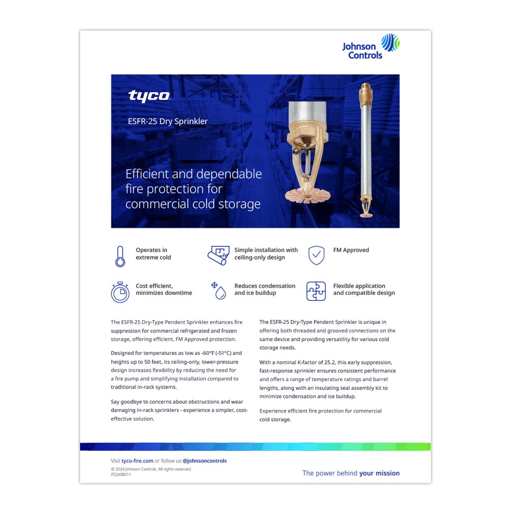 ESFR-25 Dry Sprinkler